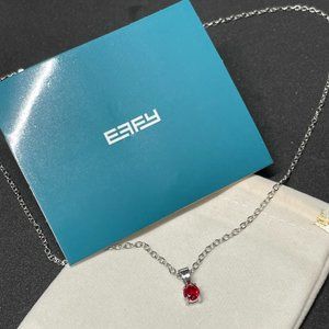EFFY red crystal necklace